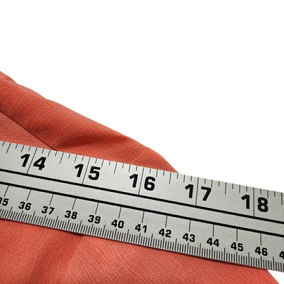 Van Heusen Womens Blouse 3/4 Sleeve Solid Peach Size‎ M - Picture 5 of 11